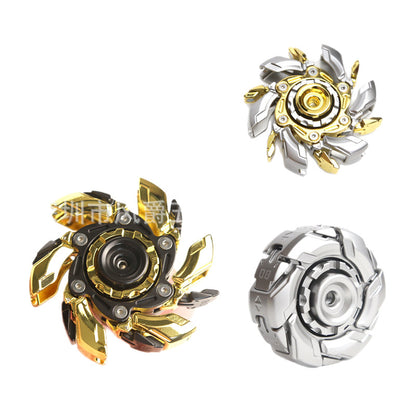 Fidget 08 Gyro Restless Zinc Alloy Rotating Open Shell Linked Fidget Spinner Edc Stress Relief Toy - image 5