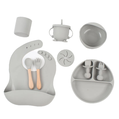10-Piece Set of Silicone Baby Tableware Set, Baby Food Bowl, Baby Products, Children's Products, Mother and Baby Products, Supply Source - image 5
