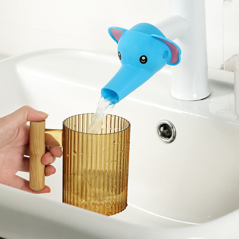 Children's Faucet Extender Water Guide Groove Cute Extended Water Guide Device Baby Cartoon Silicone Hand Washing Extender - image 3