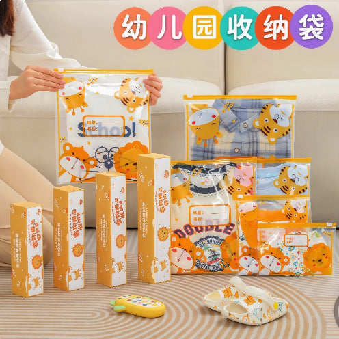Manufacturer Wholesale Slide-Lock Storage Bags for Kindergarten Baby Clothes, Slide-Lock Storage Bags, Mother and Baby Sorting Storage Bags - image 1