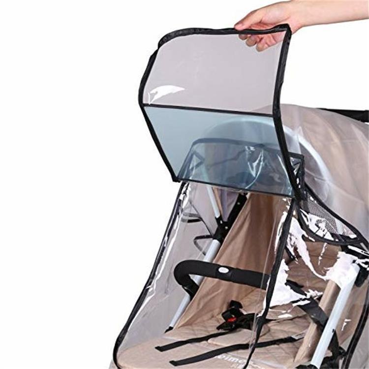 Baby Stroller Rain Cover, Stroller Windproof Cover, Rainproof, Moisture-Proof, Dustproof Cover, Universal Rain Cover for Strollers and Umbrella Strollers - image 2