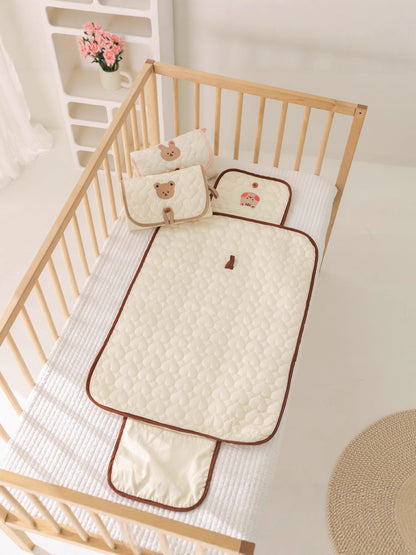 Korean Ins Style Baby Portable Diaper Changing Pad Foldableable Diaper Bag Multifunctional Crib Diaper Pad - image 1