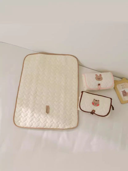 Korean Ins Style Baby Portable Diaper Changing Pad Foldableable Diaper Bag Multifunctional Crib Diaper Pad - image 5