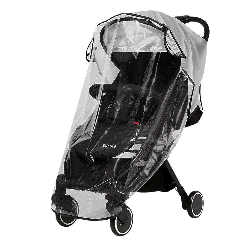 Stroller Rain Cover, Universal Type, Windproof Cover for Baby Strollers, Rainproof Cover for Baby Umbrella Strollers, Warm Cover, Children's Stroller Raincoat W - image 1