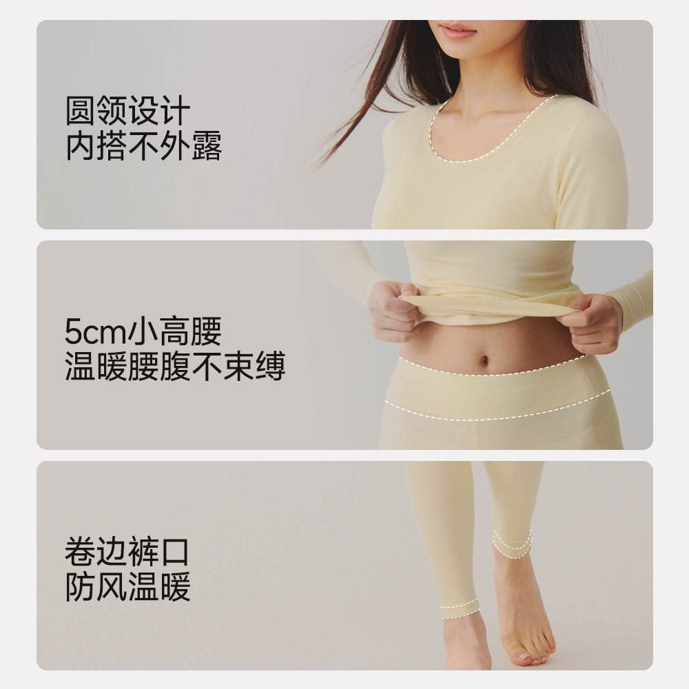 Class a Men's and Women's Pure Cotton Thin Autumn Clothes and Pants Baby Cotton Set 7A Antibacterial Brushed Thermal Underwear Autumn and Winter Large Size - image 3