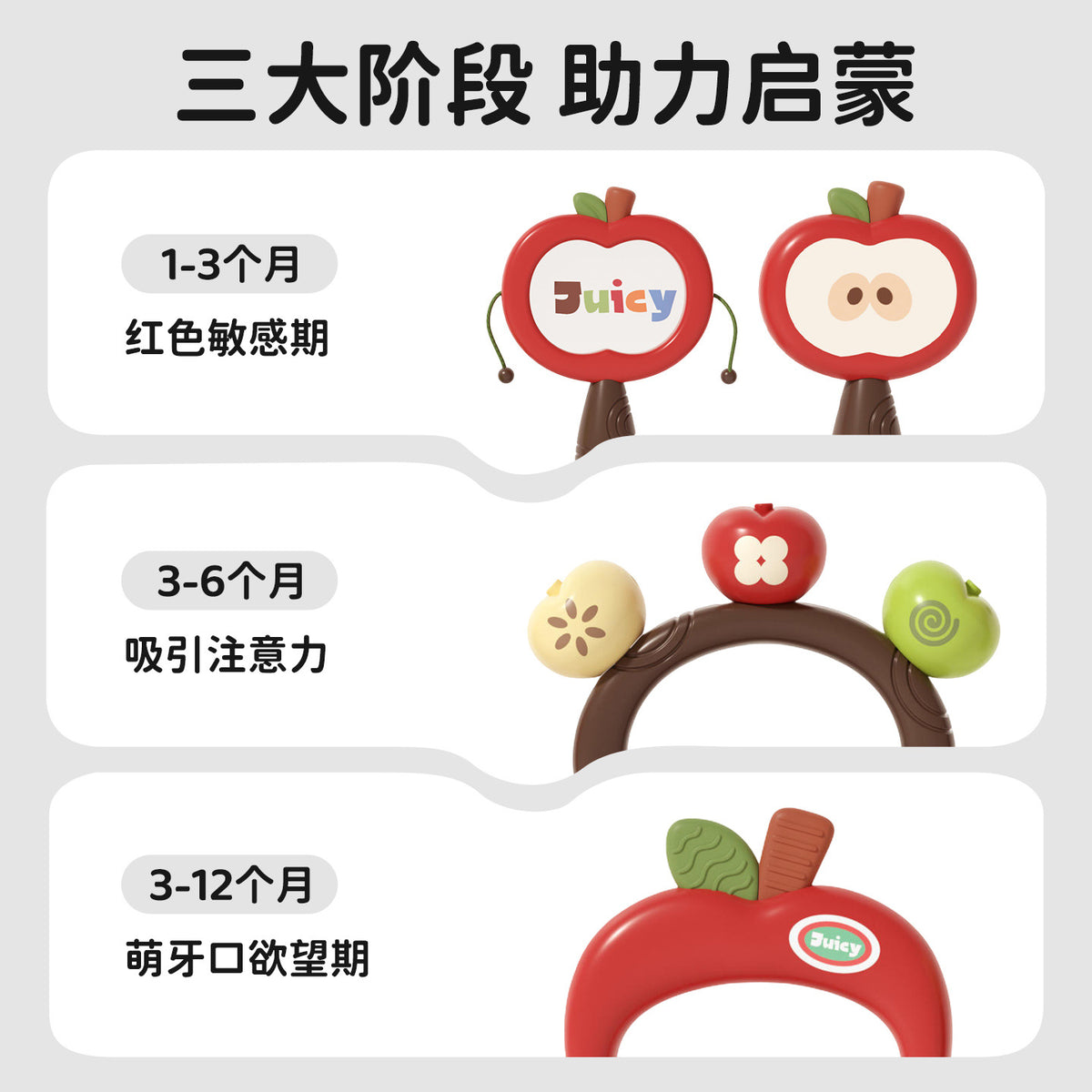 Newborn Baby Toys 0-6 Months Hand Rattle Baby Early Education Sand Hammer Rattle Chewable Teether Age 3 Wholesale - image 4