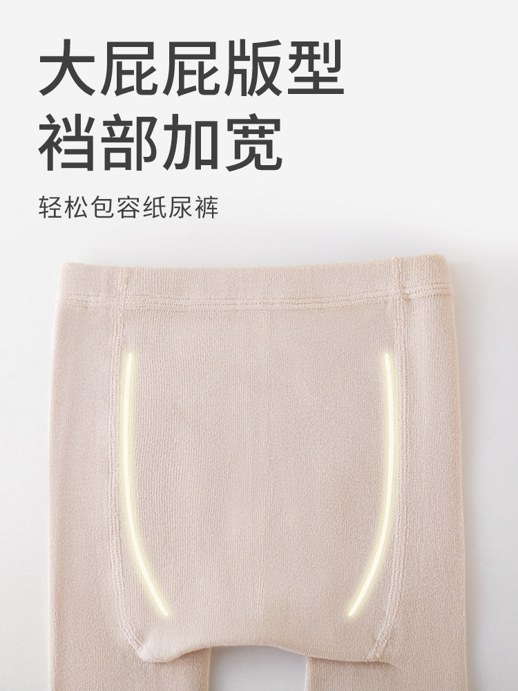 Children's Pantyhose Spring & Fall New Large Pp Pure Color Girls' Jumpsuits Boneless Antibacterial Infant Outer Leggings - image 5