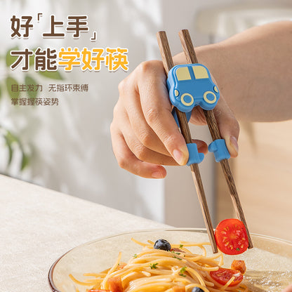Guangyi Kidsren's Chopsticks Training Chopsticks 3-6 Years Old Baby Learning Chopsticks Infant Auxiliary Silicone Non-Slip Boy - image 2