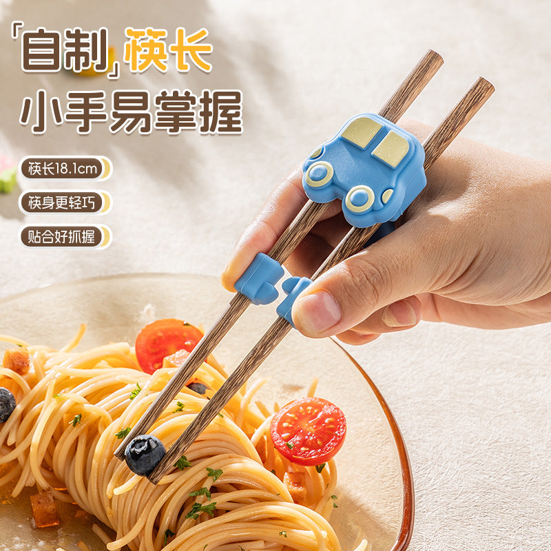 Guangyi Kidsren's Chopsticks Training Chopsticks 3-6 Years Old Baby Learning Chopsticks Infant Auxiliary Silicone Non-Slip Boy - image 3