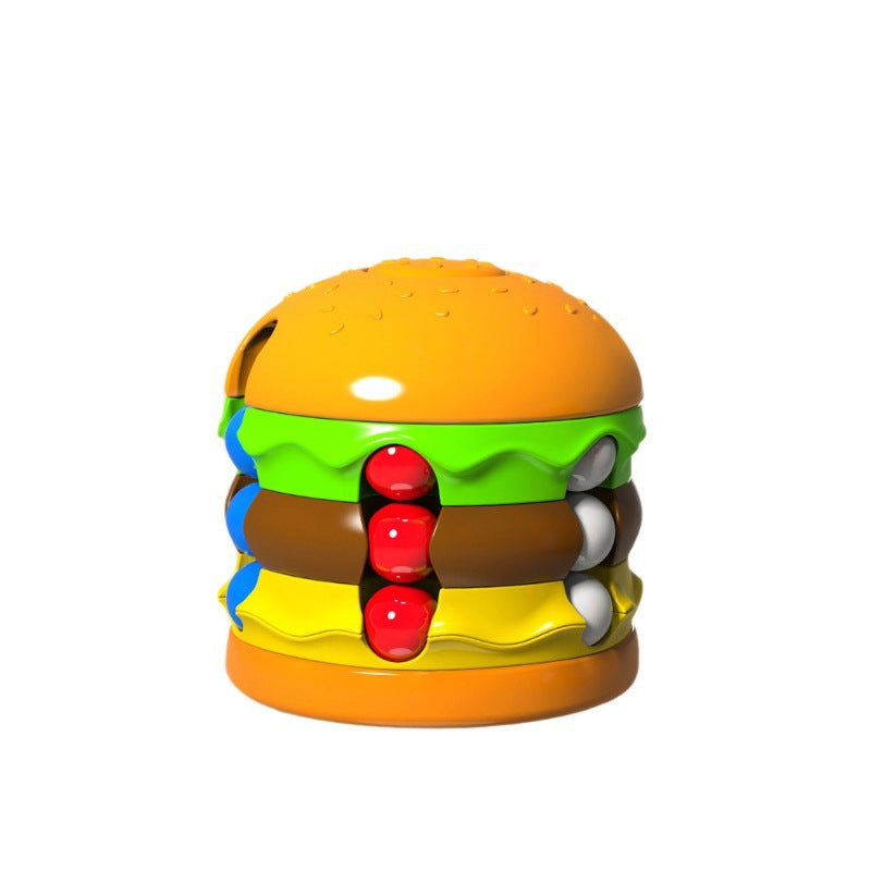 Children's Rubik's Cube Toy Hamburger Fries Magic Bean Stress Relief Fingertip Gyro Rotating Ball Rubik's Cube Puzzle Decompression Toy - image 5