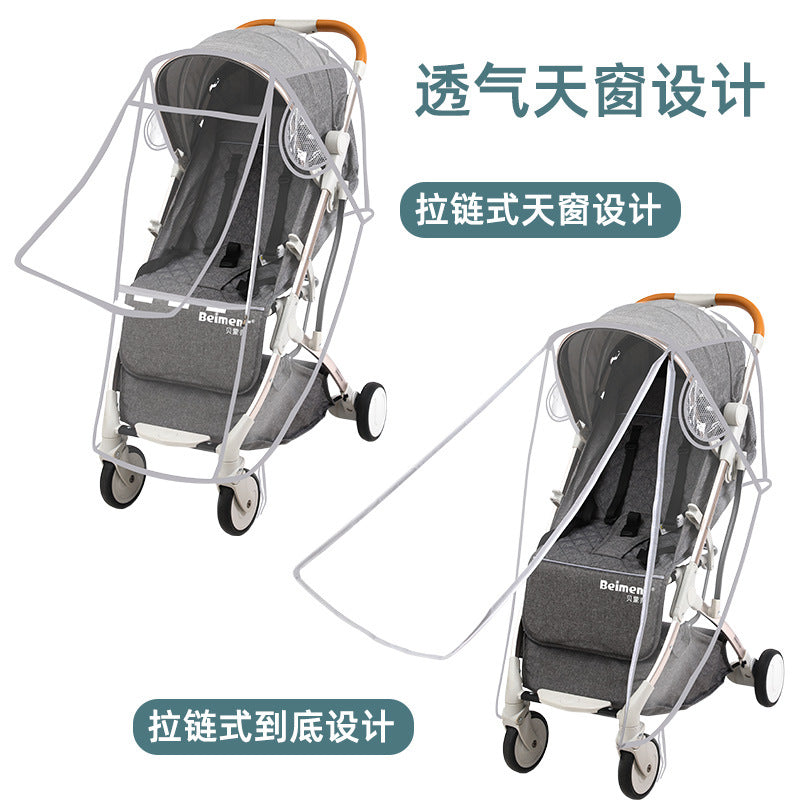 Stroller Rain Cover, Stroller Rain Cover, Baby Stroller Rain Cover, Baby Stroller Rain Cover, Windproof Cover, Factory Direct Supply Cross-Border - image 2
