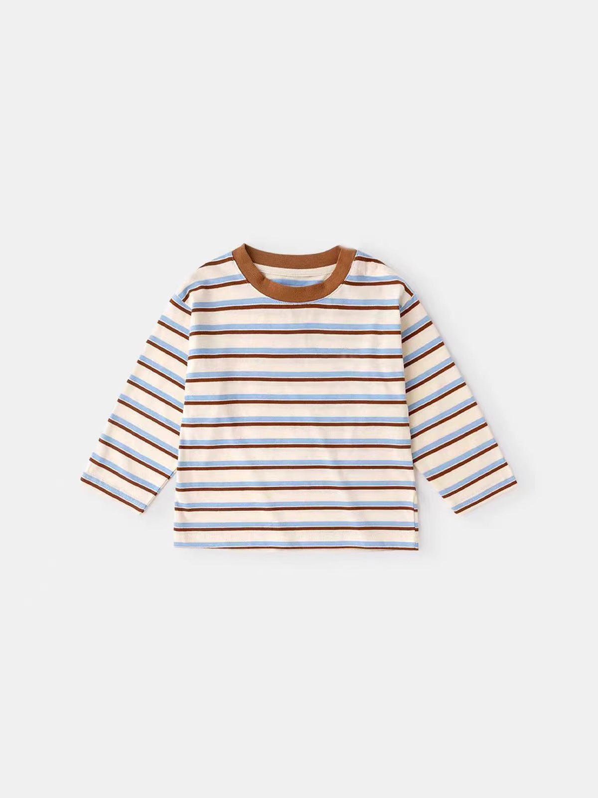 New Long-Sleeved Single-Piece Children's T-Shirt Pure Cotton Boys' Tops Girls' A-Class Pure Cotton Clothing Cartoon Trendy Kids' Wear - image 1