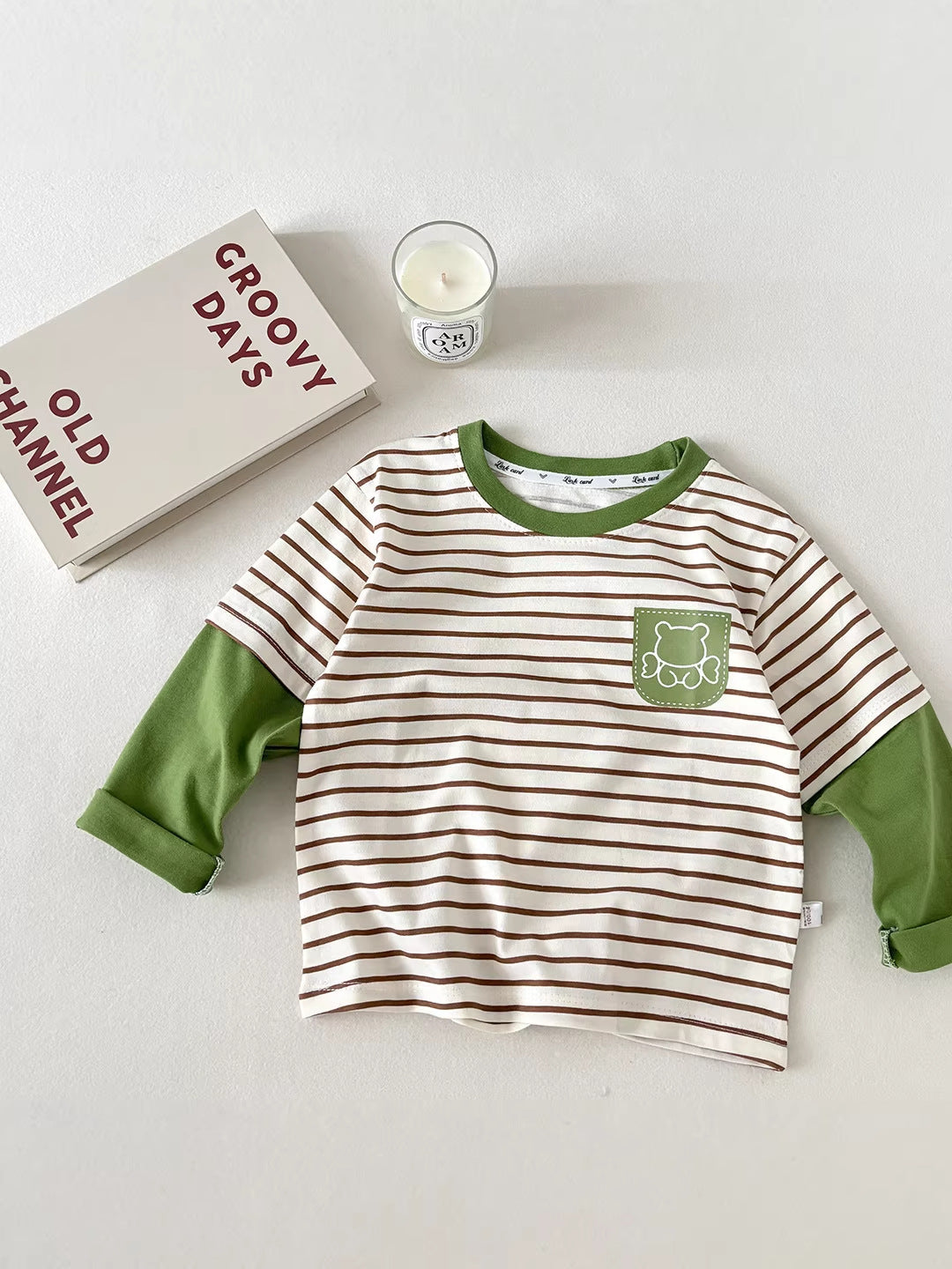 New Long-Sleeved Single-Piece Children's T-Shirt Pure Cotton Boys' Tops Girls' A-Class Pure Cotton Clothing Cartoon Trendy Kids' Wear - image 3