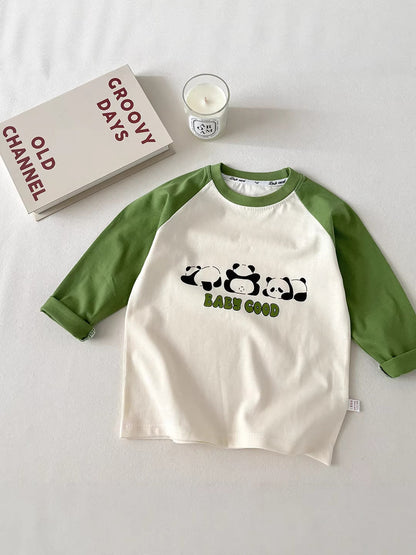 New Long-Sleeved Single-Piece Children's T-Shirt Pure Cotton Boys' Tops Girls' A-Class Pure Cotton Clothing Cartoon Trendy Kids' Wear - image 5