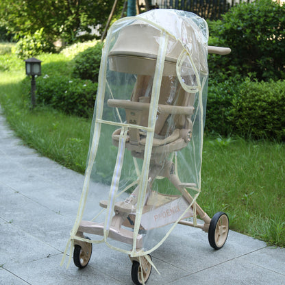 Baby Stroller Rain Cover, Windproof and Rainproof Cover, Stroller Protection, Breathable Peva Raincoat Accessories - image 1