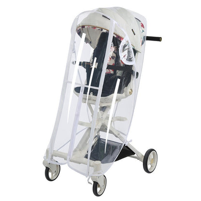 Baby Stroller Rain Cover, Windproof and Rainproof Cover, Stroller Protection, Breathable Peva Raincoat Accessories - image 3