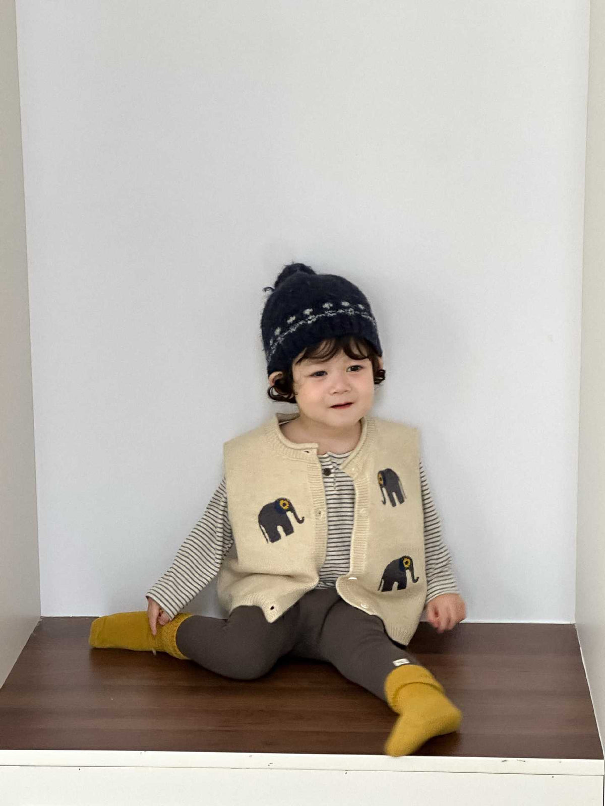 Children's Vest Jacket Autumn 2026 New Style Baby Autumn Clothing Korean Style Children's Clothing Autumn Boys' Striped Base Layer Set - image 2