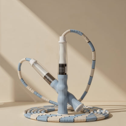 Children’s adjustable bamboo-style skipping rope with a TPE handle