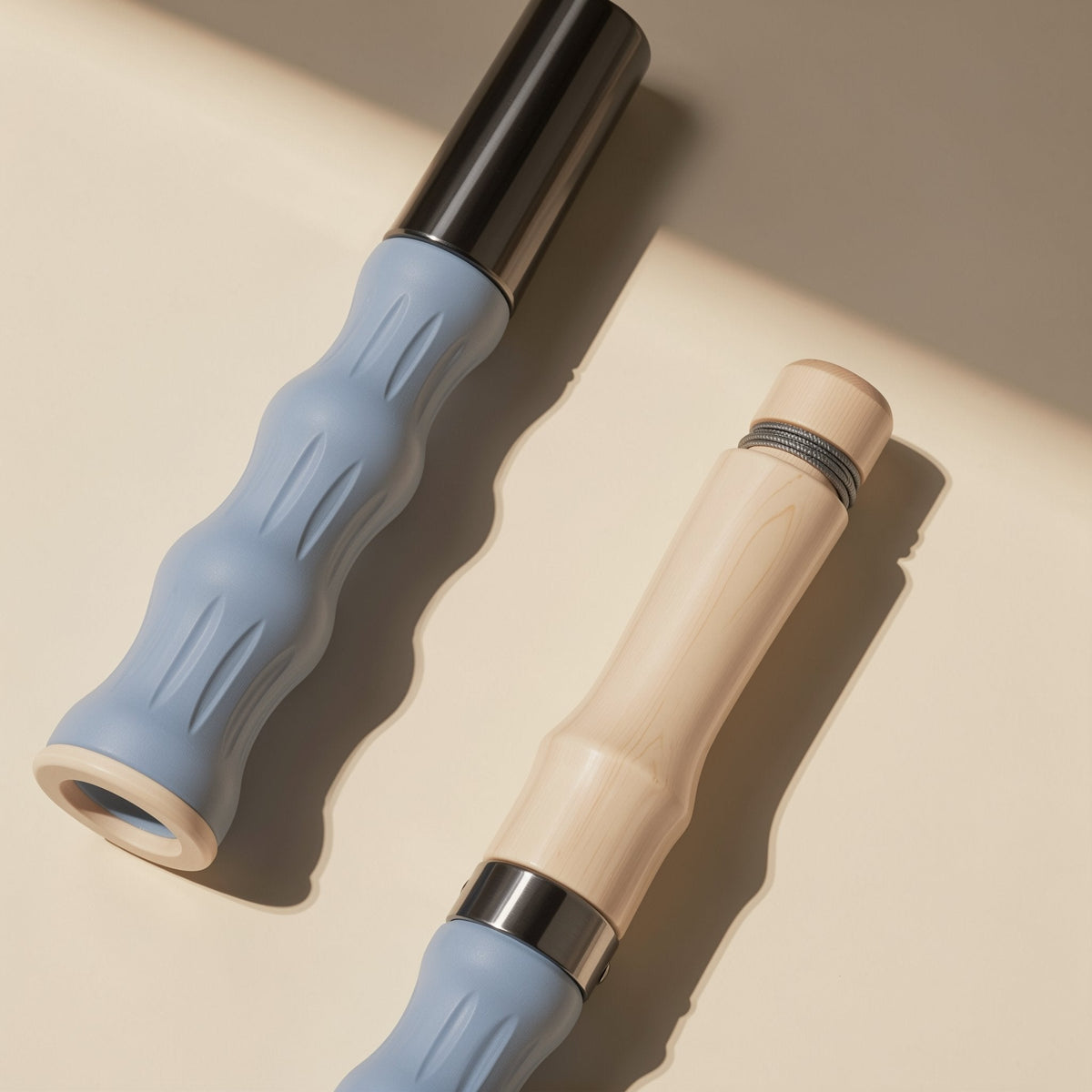 Children’s adjustable bamboo-style skipping rope with a TPE handle - view 4