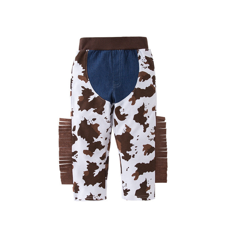 Western Cowboy Children's Holiday Clothing Set Boy Baby Character Costume Performance Outfit Performance Vest and Pants Set - image 4