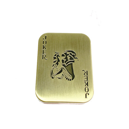 Source Factory Edc Stress Relief Toy Metal Mechanical Push Card Big King Snap Coin Fidget Spinner Edc Cross-Border Hit - image 4