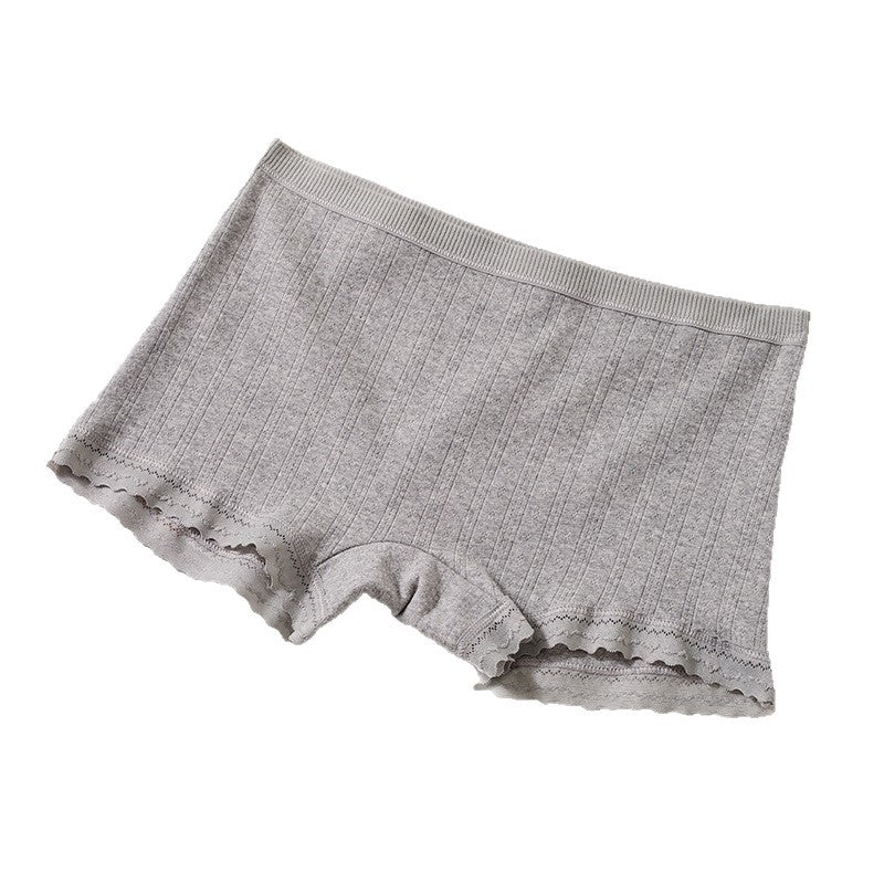 10A Antibacterial Crotch Square-Cut Women's Underwear, Baby Cotton Boxer Briefs for Women, Mid-Waist Seamless Simple Cotton Women's Underwear - image 5