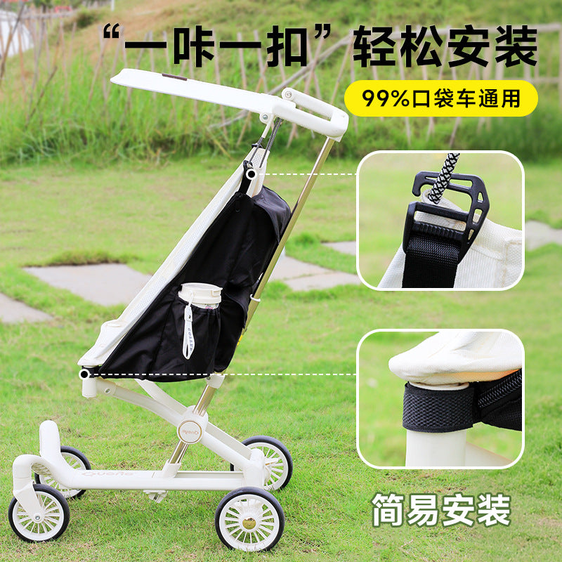 Wanya T2/Little Tiger T18/T28 Stroller Accessories Storage Bag Storage Baby Walking Artifact Hanging Bag Stroller Side Bag - image 3