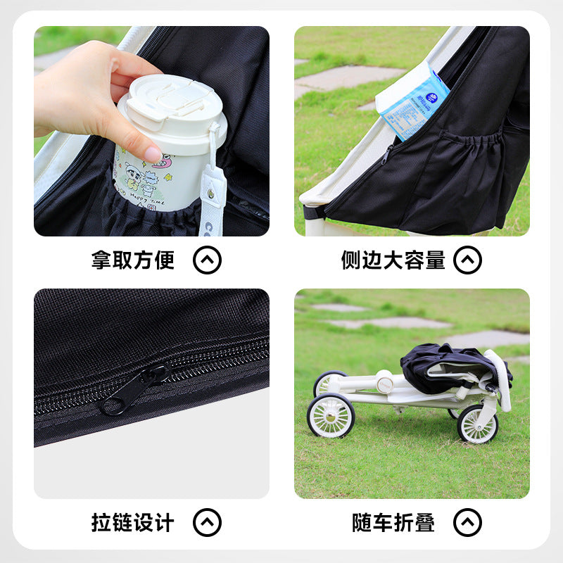 Wanya T2/Little Tiger T18/T28 Stroller Accessories Storage Bag Storage Baby Walking Artifact Hanging Bag Stroller Side Bag - image 4