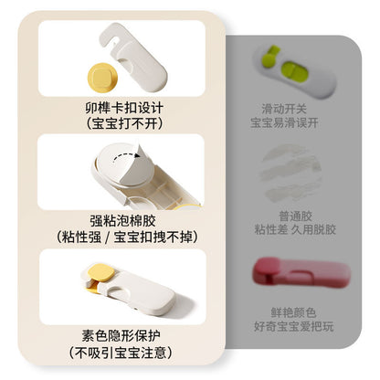 Child Safety Drawer Lock to Prevent Babies from Opening Doors, No-Drill Drawer Lock to Prevent Pets from Opening Drawer Cabinet Doors, Safety Lock - image 2