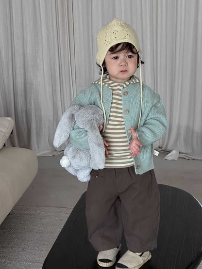 Children's Sweater Cardigan Outwear Autumn Clothing 2026 New Korean Style Kidsren's Clothing Baby Clothes Autumn Style Boys' Autum Suit - image 2