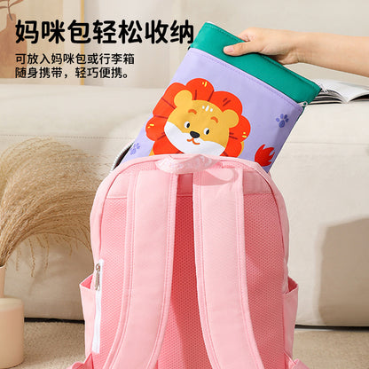 Waterproof Diaper Storage Bag Double-Layer Zipper Stroller Hanging Bag for Walking Baby Stroller Portable Diaper Storage Bag - image 4