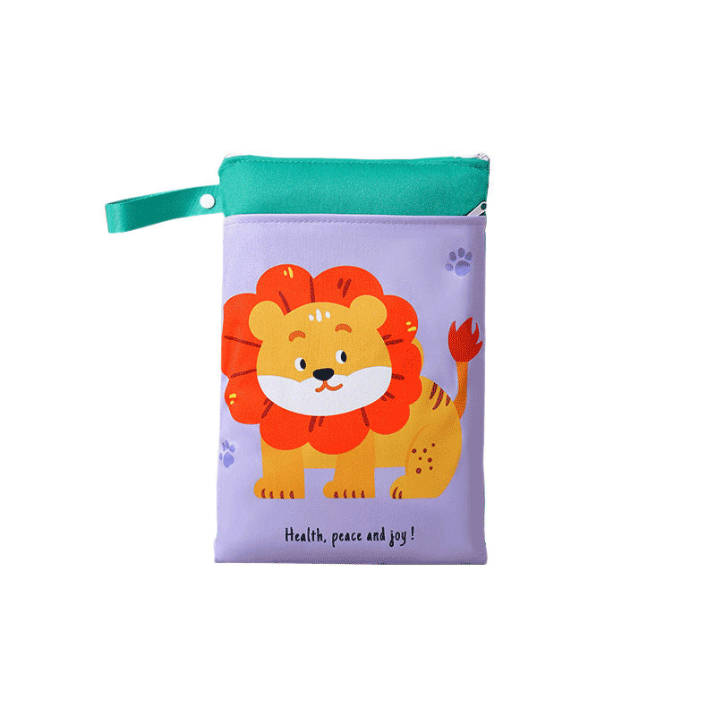 Waterproof Diaper Storage Bag Double-Layer Zipper Stroller Hanging Bag for Walking Baby Stroller Portable Diaper Storage Bag - image 5