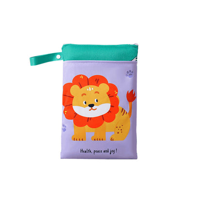 Waterproof Diaper Storage Bag Double-Layer Zipper Stroller Hanging Bag for Walking Baby Stroller Portable Diaper Storage Bag - image 5