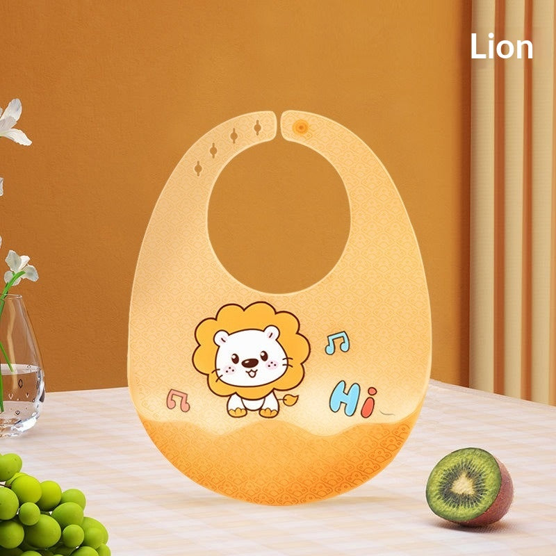 Waterproof Silicone Baby Feeding Bib Soft Infant Solid Food Bib