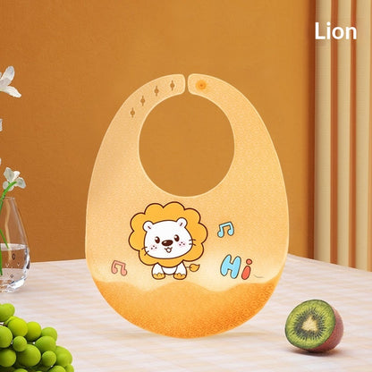Waterproof Silicone Baby Feeding Bib Soft Infant Solid Food Bib