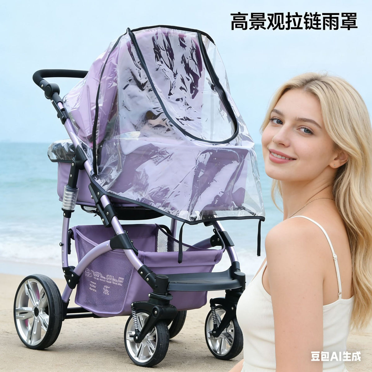 Stroller Rain Cover Stroller Rain Cover Baby Stroller Rain Cover Stroller Protective Cover Raincoat Stroller Eva Raincoat - image 3