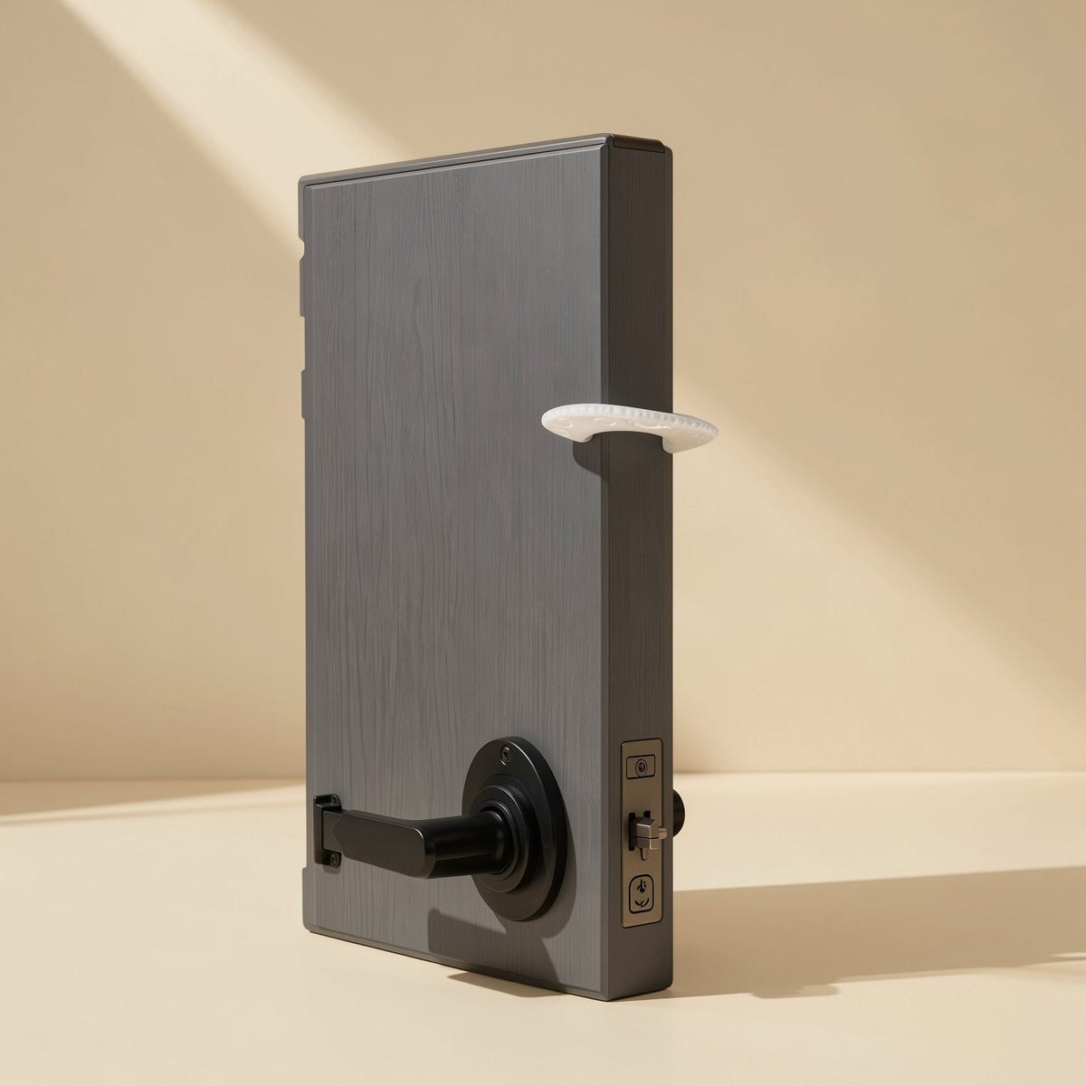 Silicone Nordic door clip and stopper described as anti-pinch and anti-lock - view 3