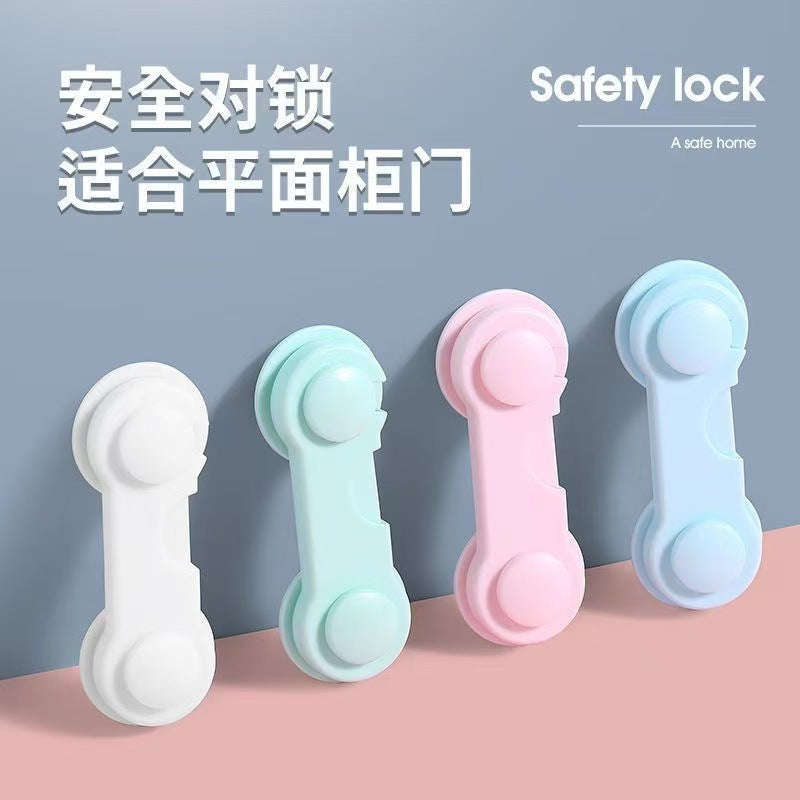 Baby Anti-Opening Artifact, Punch-Free Kids Safety Lock, Drawer Cabinet Door Refrigerator Solid Lock, Invisible Anti-Opening Lock - image 2