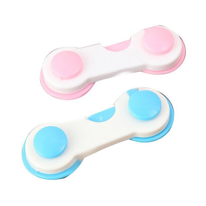 Baby Anti-Opening Lock Buckle Household Wardrobe Safety Buckle Plastic Fixed Seal Drawer Buckle Punch-Free Safety Lock - image 5