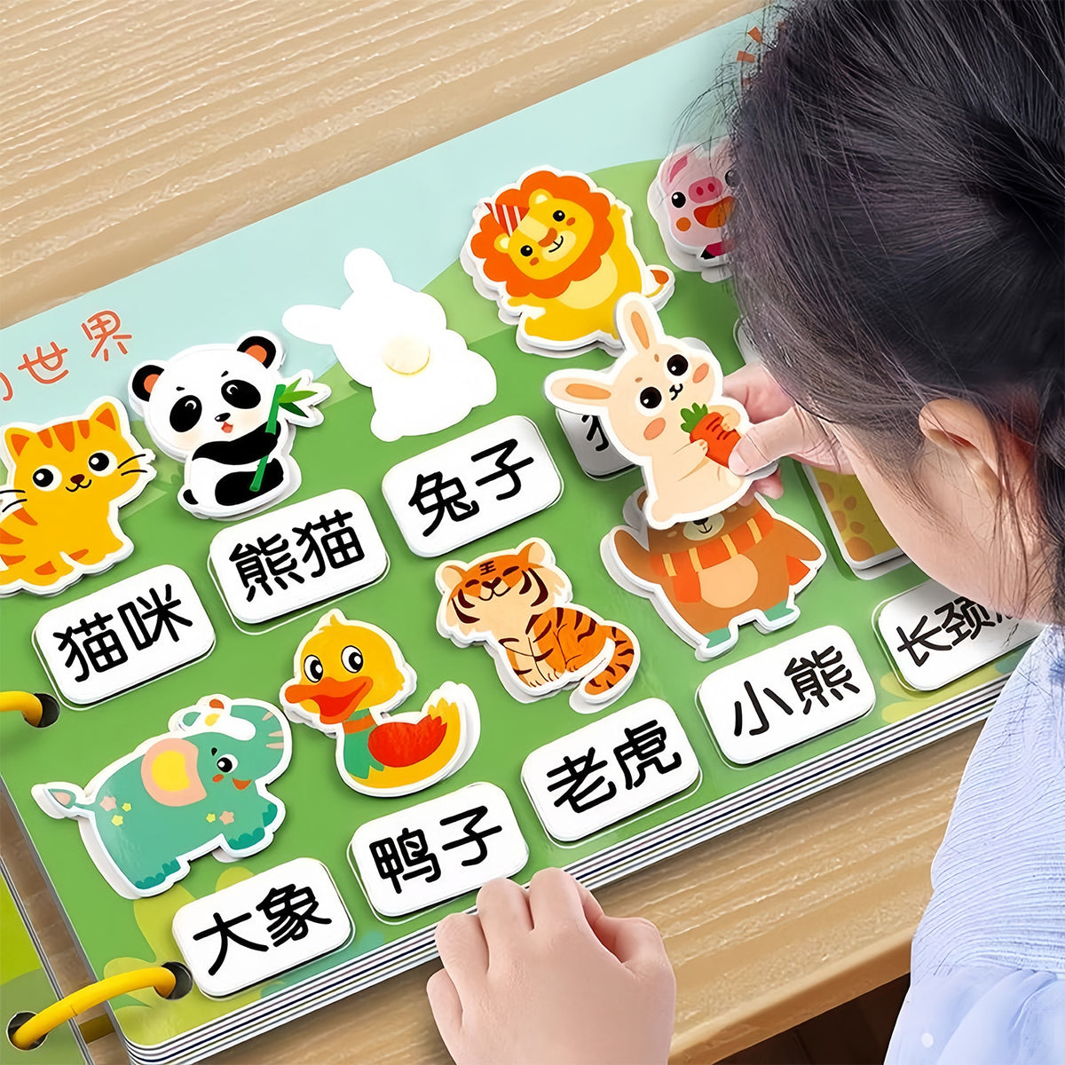 Quiet Hand-Tearable Cloth Book Early Education Velcro Baby Tear Book Can Chew 6-Month-Old Baby One-Year-Old Toy Enlightenment - image 2