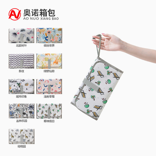 New Diaper Pad, Baby Diaper Changing Pad, Baby Waterproof Diaper Pad, Outdoor Travel and Baby Walking Portable Diaper Changing Pad - image 1