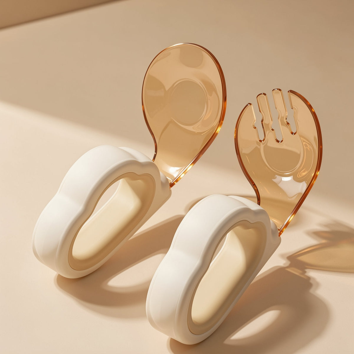 Silicone baby training fork and spoon