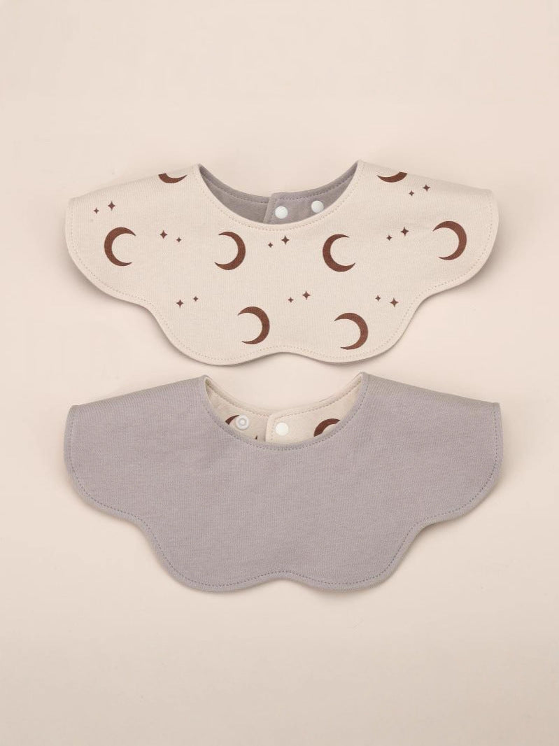 Korean Same Style Ins Baby Bib Newborn Saliva Towel Baby Bib Pure Cotton Double-Sided with Kidsren's Saliva Pocket - image 4