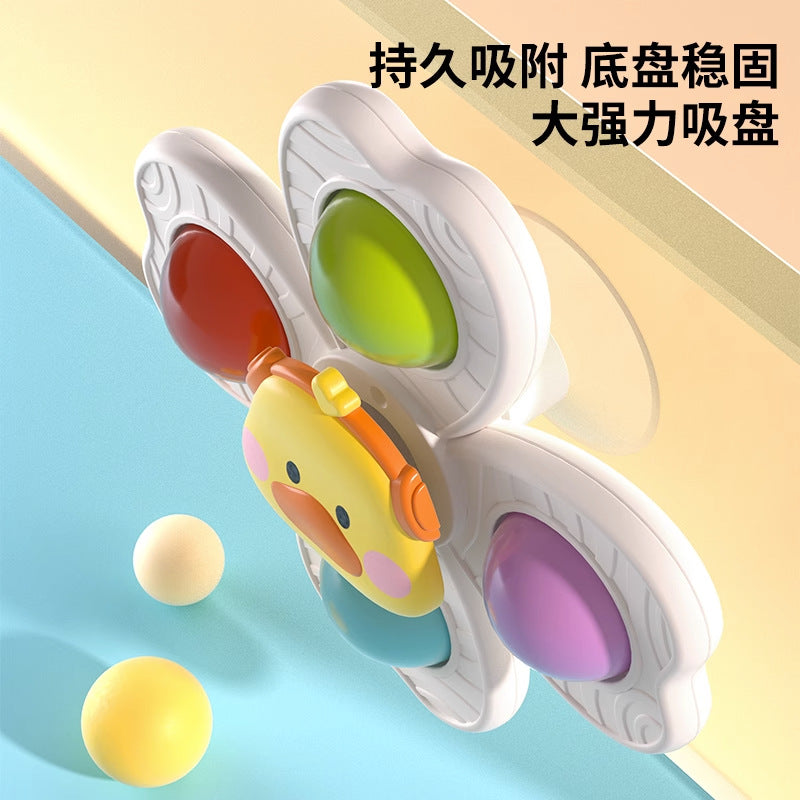 Cross-Border Baby Dining Table Suction Cup Spinner Baby Cartoon Fingertip Spinner Cute Pet Press Spinner Rotating Water Toy - image 3