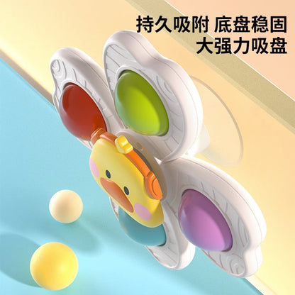 Cross-Border Baby Dining Table Suction Cup Spinner Baby Cartoon Fingertip Spinner Cute Pet Press Spinner Rotating Water Toy - image 3