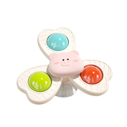 Cross-Border Baby Dining Table Suction Cup Spinner Baby Cartoon Fingertip Spinner Cute Pet Press Spinner Rotating Water Toy - image 5