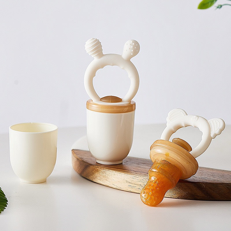 Silicone Pushable Fruit Feeder Baby Fruit and Vegetable Feeder Teether Can Grind Teeth Fruit and Vegetable Feeder in Stock - image 2