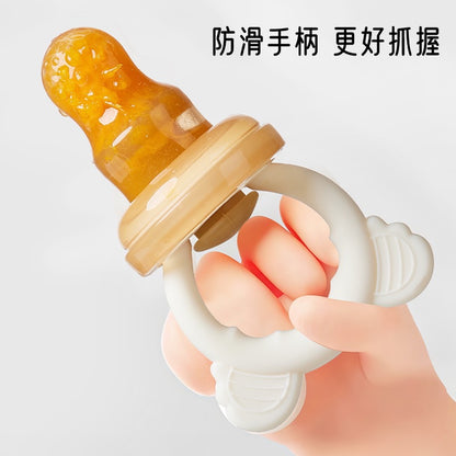 Silicone Pushable Fruit Feeder Baby Fruit and Vegetable Feeder Teether Can Grind Teeth Fruit and Vegetable Feeder in Stock - image 3