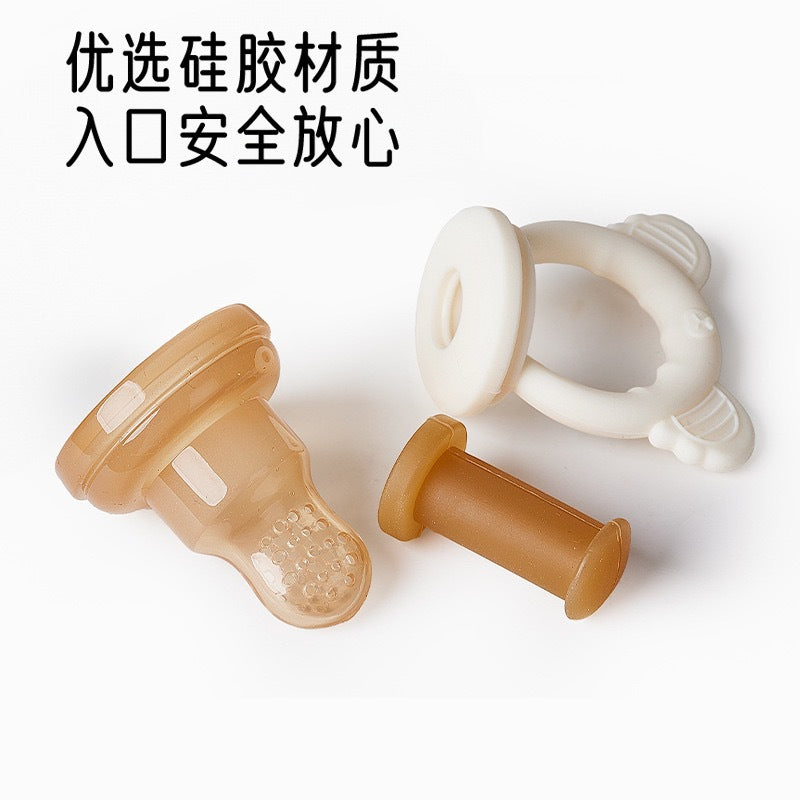 Silicone Pushable Fruit Feeder Baby Fruit and Vegetable Feeder Teether Can Grind Teeth Fruit and Vegetable Feeder in Stock - image 4