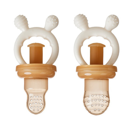 Silicone Pushable Fruit Feeder Baby Fruit and Vegetable Feeder Teether Can Grind Teeth Fruit and Vegetable Feeder in Stock - image 5
